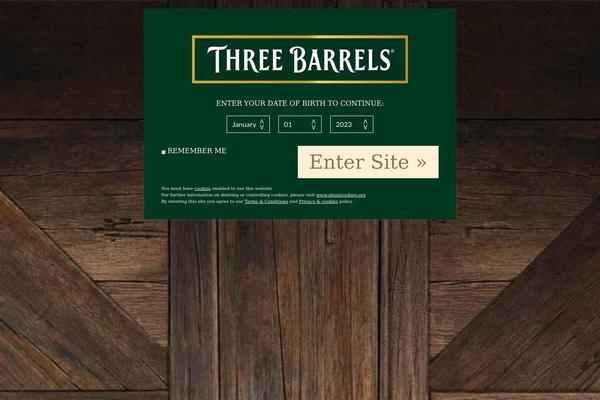 threebarrels.co.uk site used Bones-master