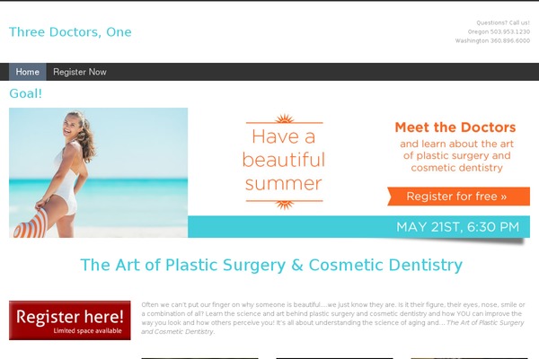 threedoctorsonegoal.com site used Bee