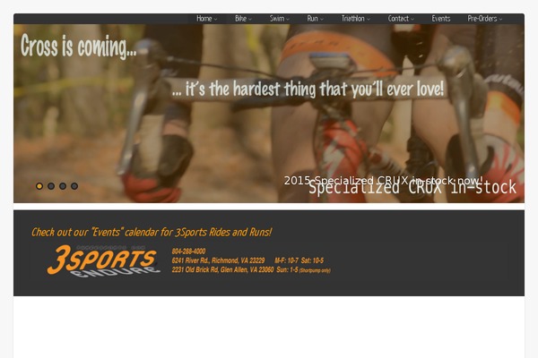 threesports.com site used Asteria Lite