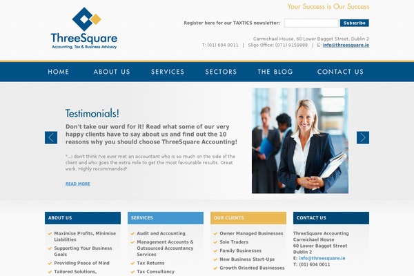 Columbia theme site design template sample