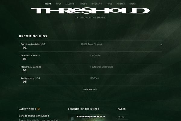 Site using Audiotheme plugin