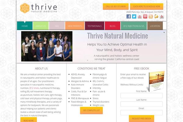 Thrive theme site design template sample