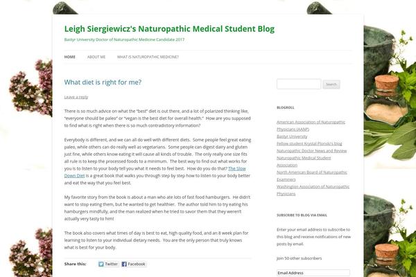 Twenty Twelve theme site design template sample