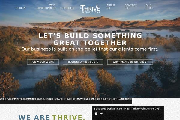 Thrive theme site design template sample