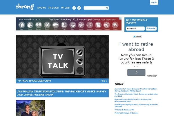 throng.com.au site used Throng
