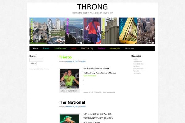 Sliding Door theme site design template sample