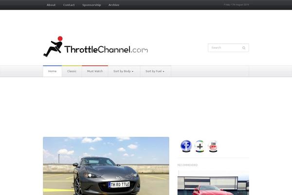 Chronicle theme site design template sample