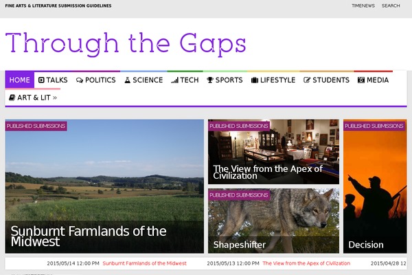 Meganews theme site design template sample