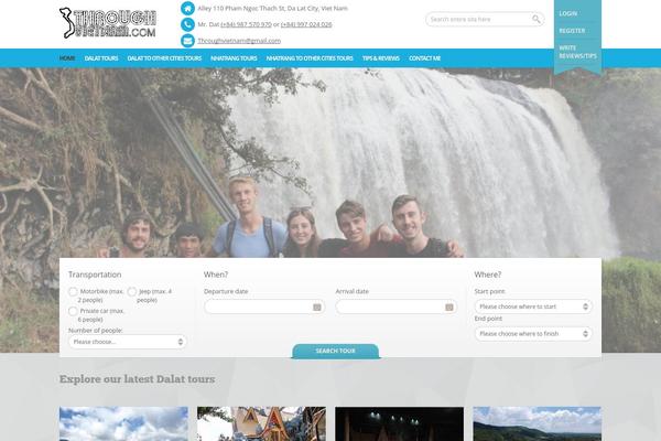 BookYourTravel theme site design template sample
