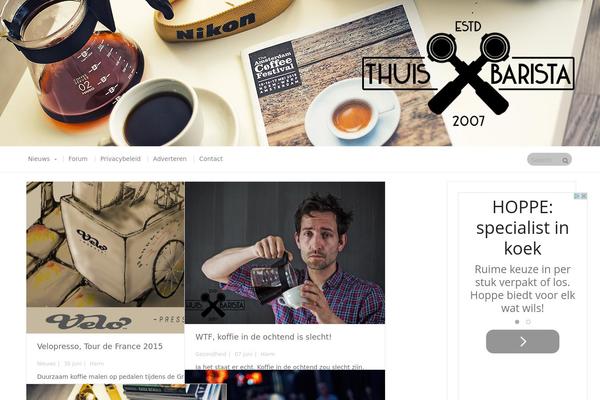 thuisbarista.nl site used Uberblog