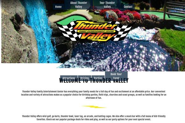Thunder theme site design template sample