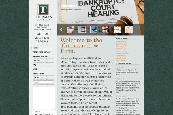 thurmanlaw.com site used Thurman