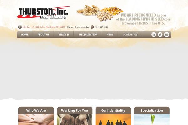 thurstoninc.net site used Thurston