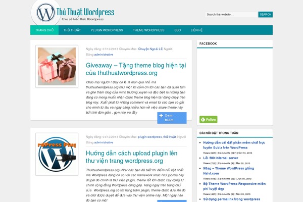 thuthuat WordPress theme, websites list used thuthuat theme thuthuat theme websites examples