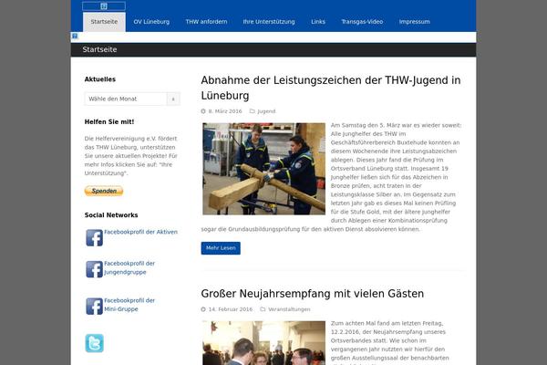 Total theme site design template sample