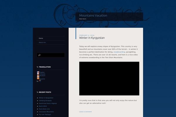 Dusk To Dawn theme site design template sample