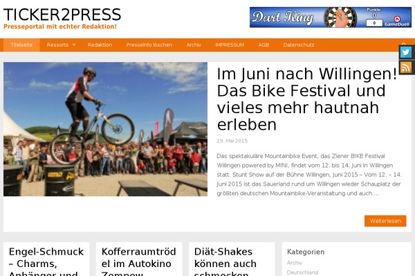 ticker2press.de site used Mastergrid