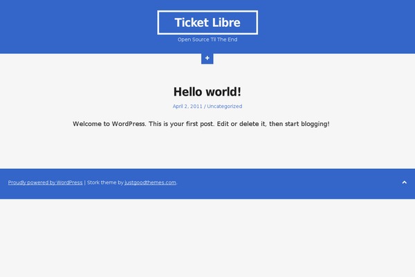 Stork theme site design template sample