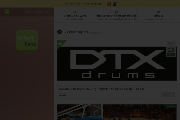 ticketbox theme websites examples