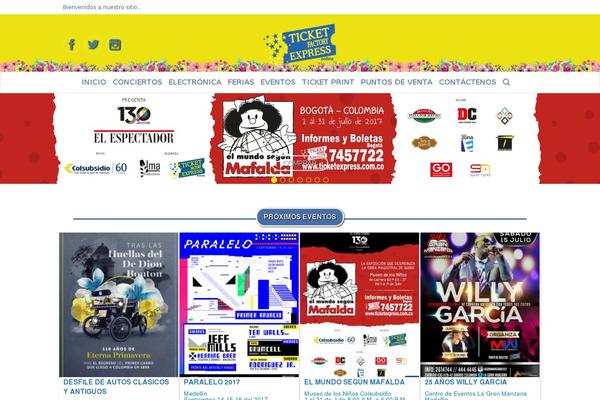 ticketexpress.com.co site used Eventchamp