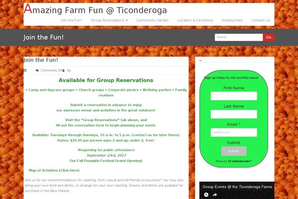 Customify theme site design template sample