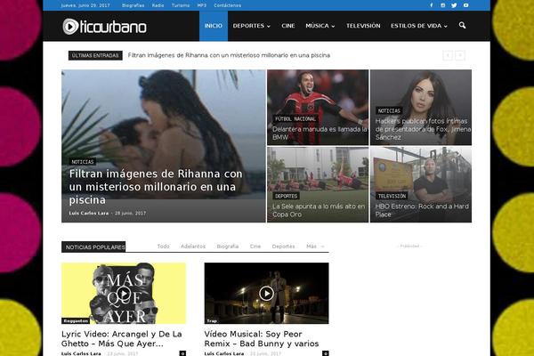 Newspaper theme site design template sample