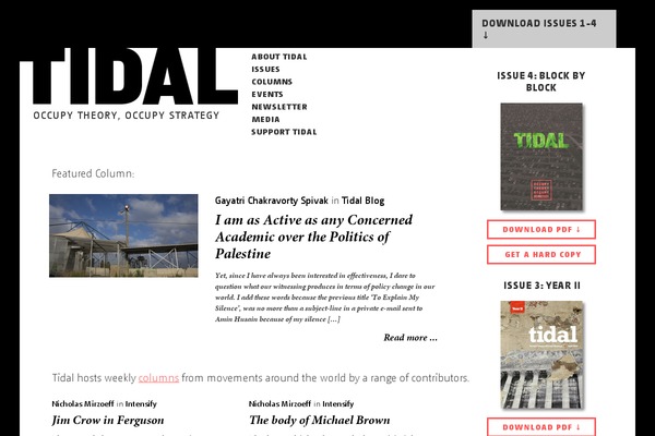 tidal theme websites examples