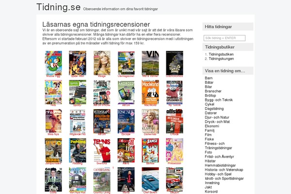 tidning.se site used Skyline-wp