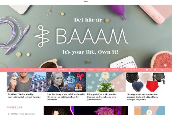 Marinate theme site design template sample