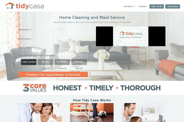 tidycasa.com site used Keepsake