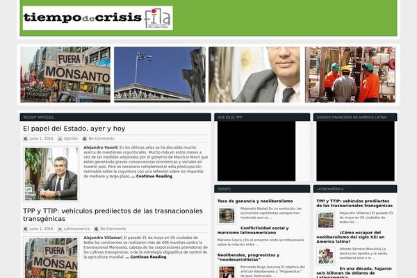 Massive News theme site design template sample