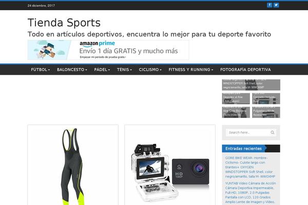 WP FanZone theme site design template sample