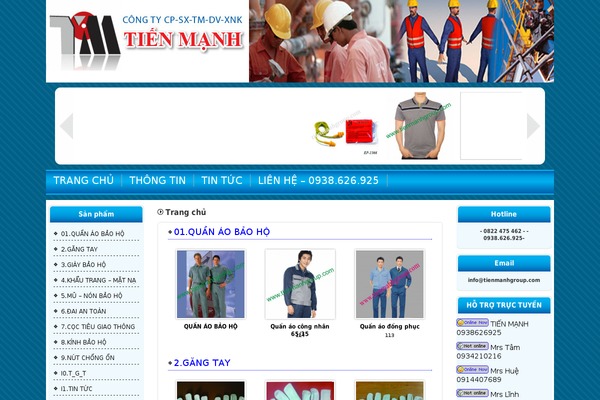 tienmanhgroup.com site used Default