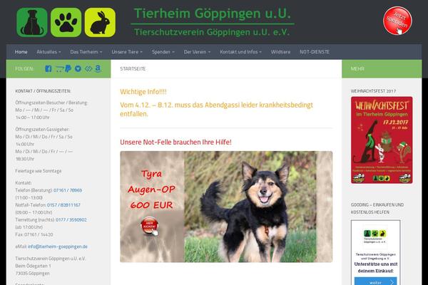 Hueman Child theme site design template sample