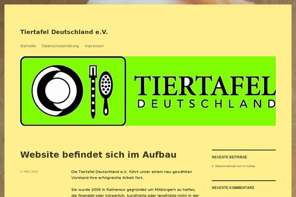 Twenty Sixteen theme site design template sample