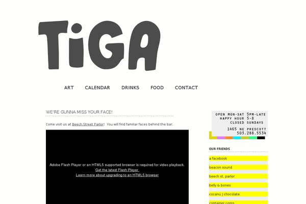 tigabar.com site used Gimpstyle
