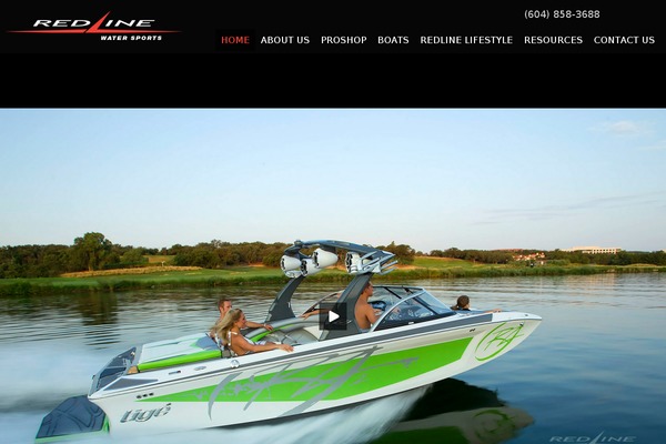 RedLine theme site design template sample