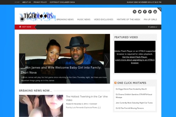 tigerhoods.com site used CW Magazine
