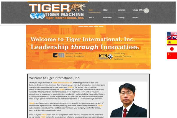 Industrial theme site design template sample