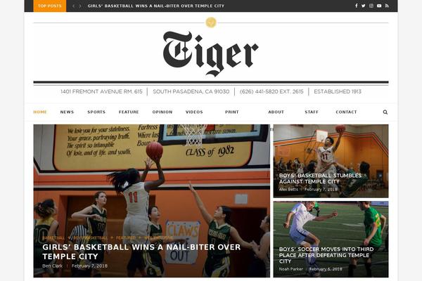 Nutmeg theme site design template sample