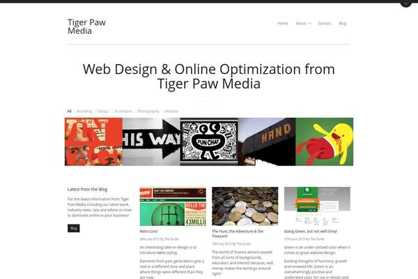 Aware theme site design template sample