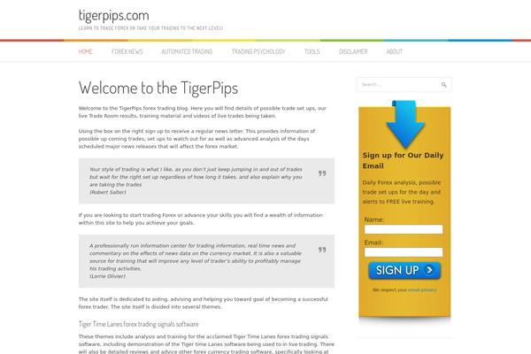 Patus theme site design template sample