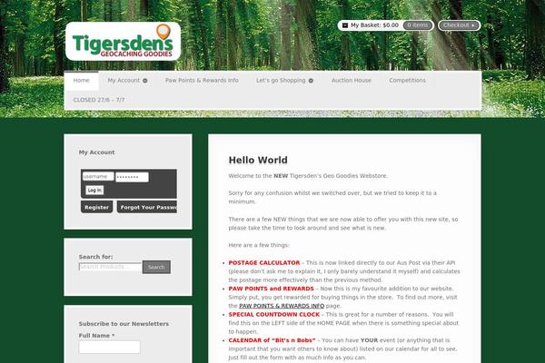 Artificer theme site design template sample