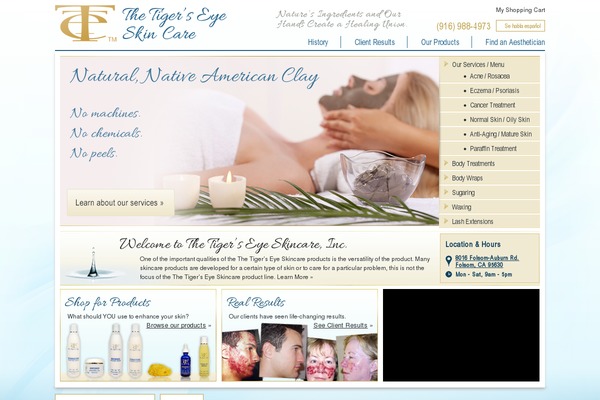 tigerseyeskincare.com site used Tes