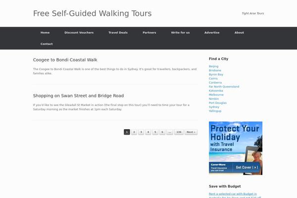 Vantage theme site design template sample