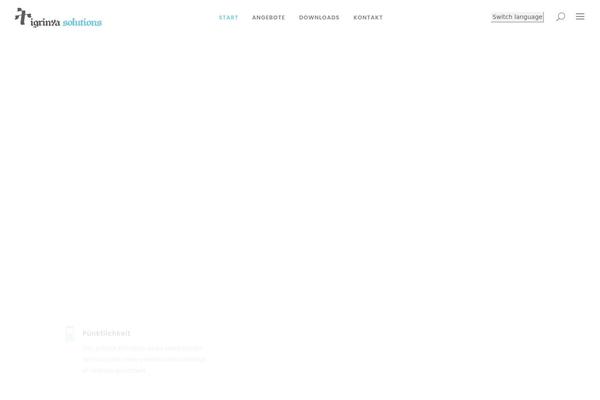 Blu theme site design template sample