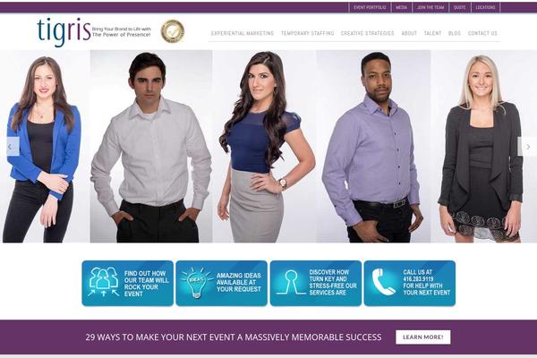 Interactive theme site design template sample