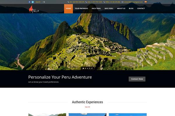 Tour Package theme site design template sample