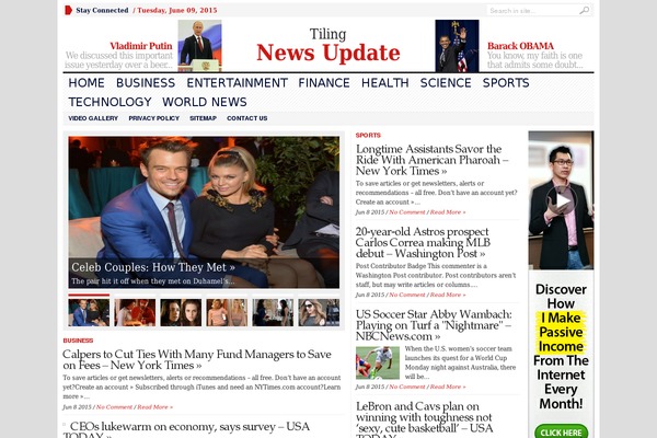 Advanced Newspaper theme site design template sample