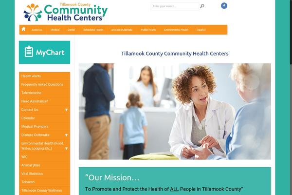 tillamookchc.org site used Tillamook-design